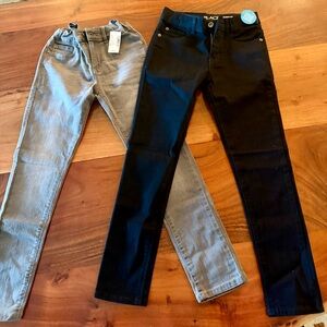 Boys 8 slim- children’s place- Black and Gray Skinny Jeans (set of 2)